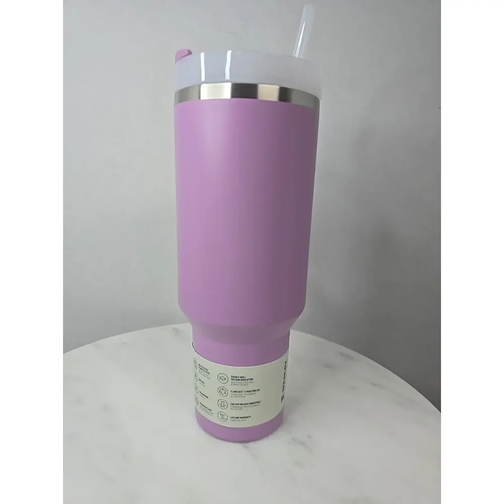 Stanley 40 oz Quencher H2.0 Tumbler Hammertone Lilac New And Unused! - Picture 4 of 8